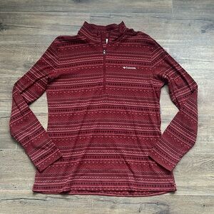 Colombia Drifting Snow Aztec Print Half Zip Up #364N